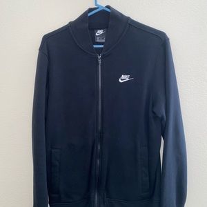 Nike zip up crew neck
